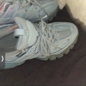 Balenciaga track clear sole blue